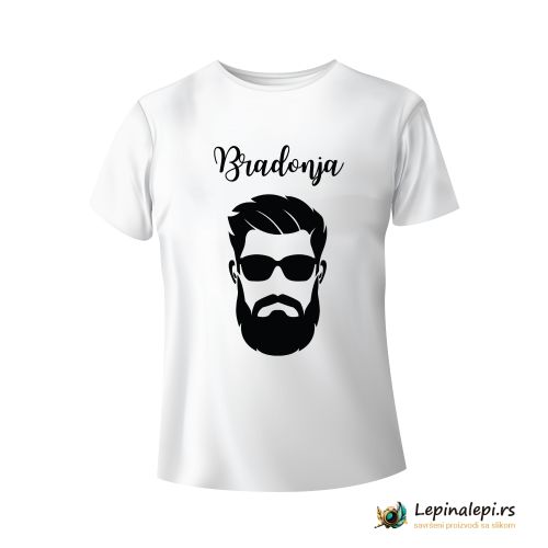Muška bela majica - Bradonja 