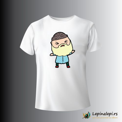 Bela muška majica - Bradonja  4 
