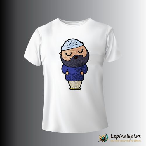 Bela muška majica - Bradonja  8 