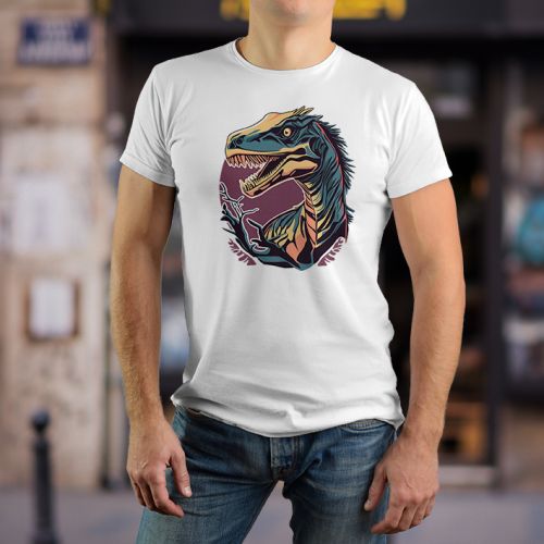 Muška bela majica - Dinosaurus 2 