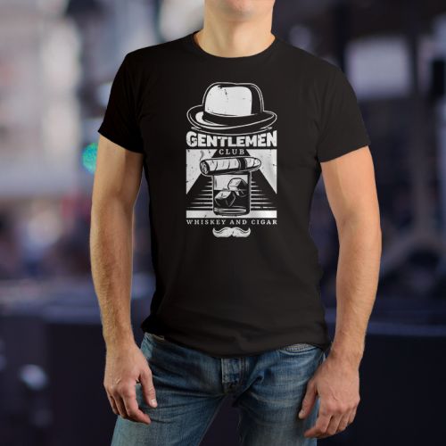 Muška crna majica - Gentleman 2 