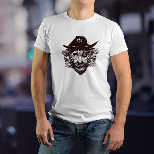 Muška bela majica - Gusar 