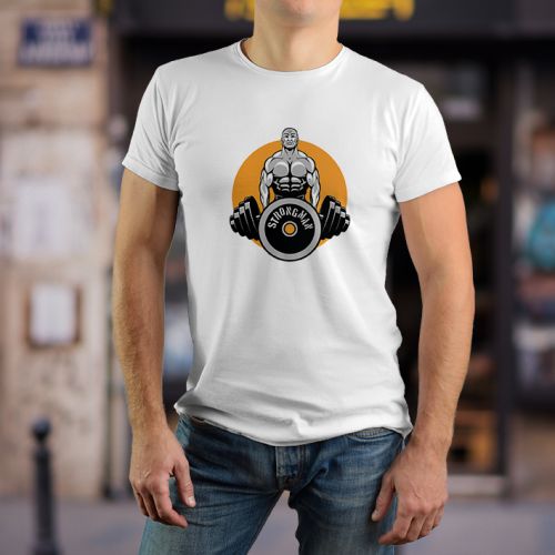 Bela muška majica -  Gym 2 