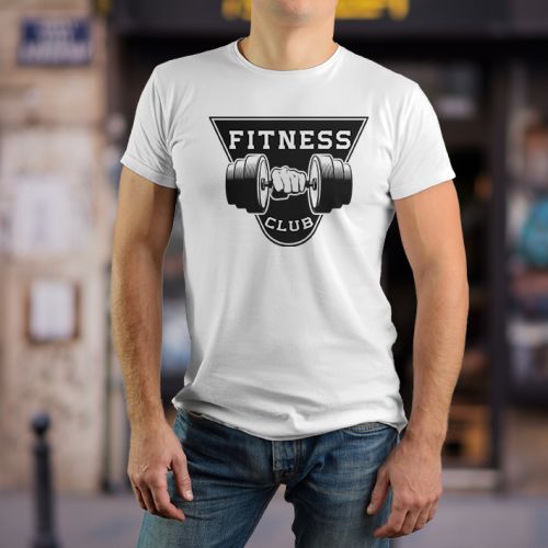 Bela muška majica -  Gym 6 