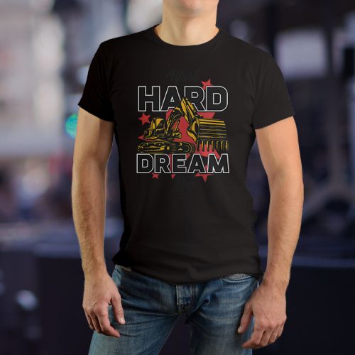 Muška crna majica - Hard dream 