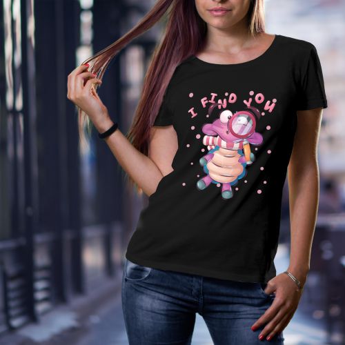 Ženska crna majica - I found you 