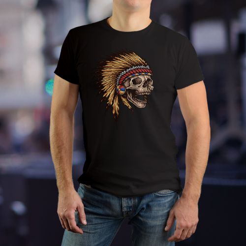 Muška crna majica - Indijanac 1 