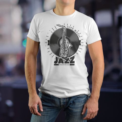 Muška bela majica - Jazz 