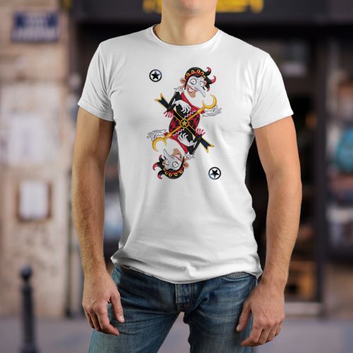 Bela muška majica -  Joker 