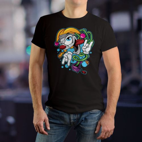 Muška crna majica - Klovn 