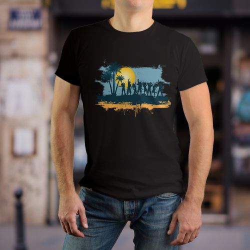 Muška crna majica - Leto žurka 