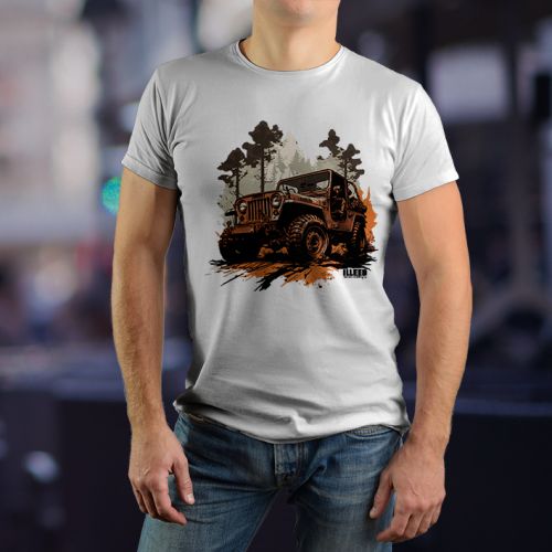 Muška bela majica - Auti 3 