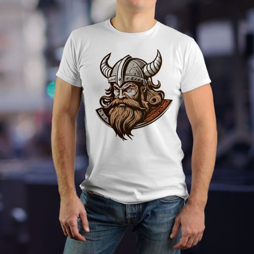 Muška bela majica - Viking 3 