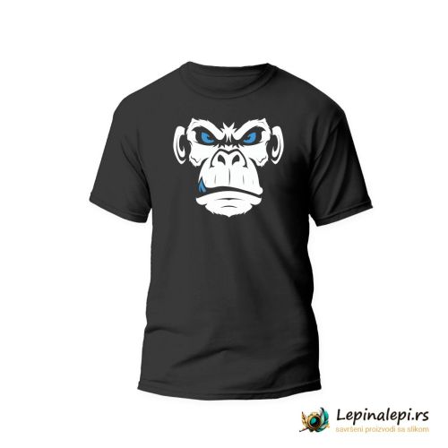 Muška crna  majica - Angry monkey 
