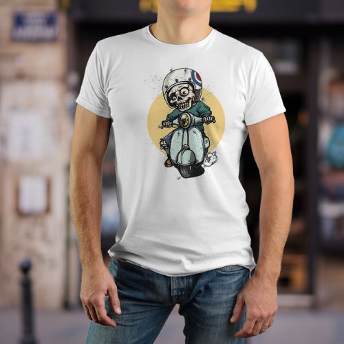 Bela muška majica - Vespa 