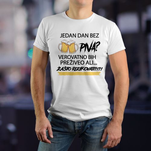 Muška bela majica - Žašto rizikovati? 