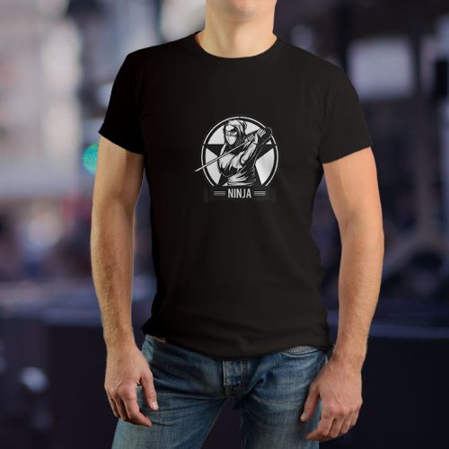 Muška crna majica - Nindža 2 