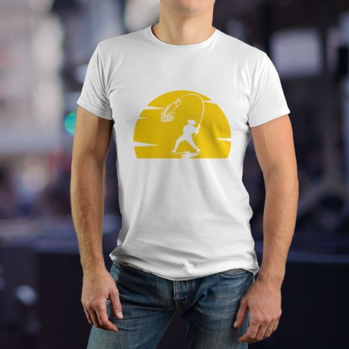 Muška bela majica - Pecanje 