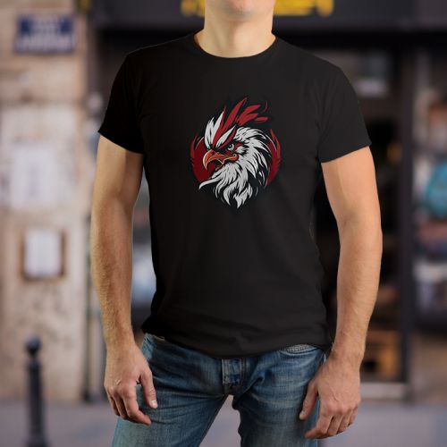 Muška crna majica - Petao 