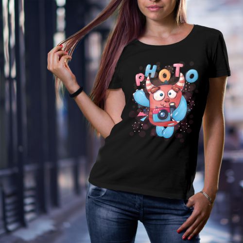 Ženska crna majica - Photo 