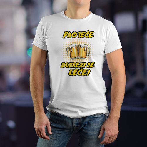 Muška bela majica - Pivo 