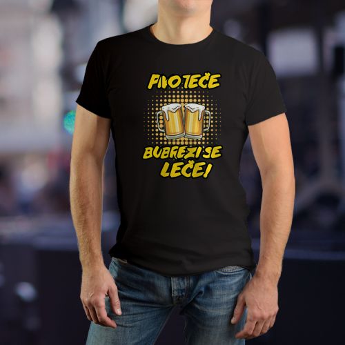 Muška crna majica - Pivo 