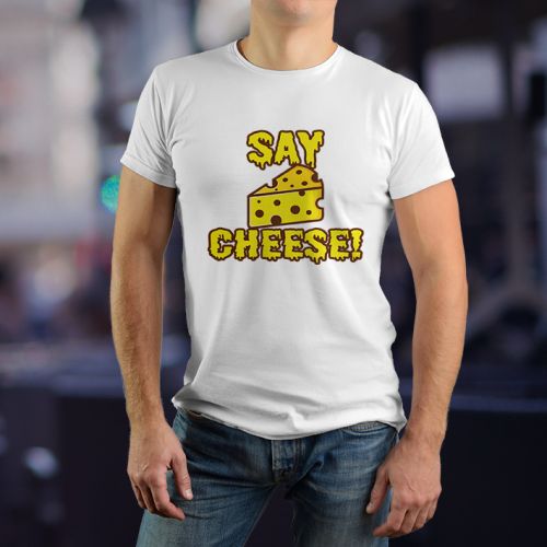 Muška bela majica -  Say Chees 