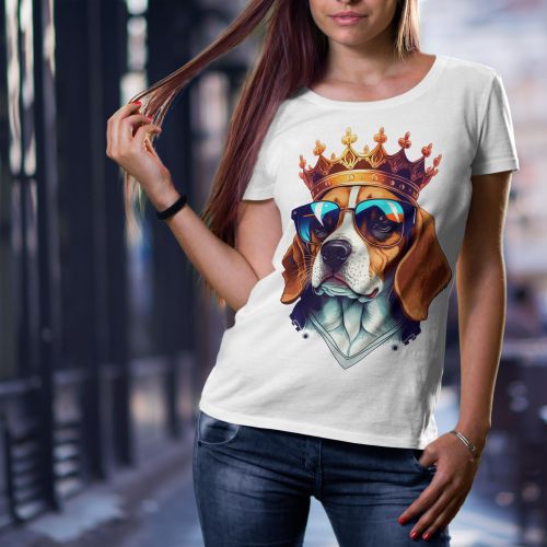 Bela ženska majica - Bigl 