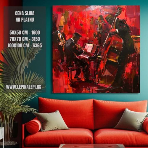 Slika na platnu - Crveni tonovi 