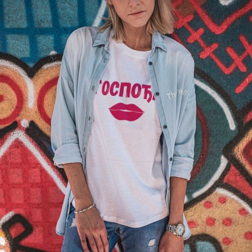 Bela ženska majica - Gospođa 