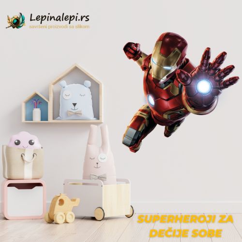 Samolepljive nalepnice - Superheroji- Iron man 
