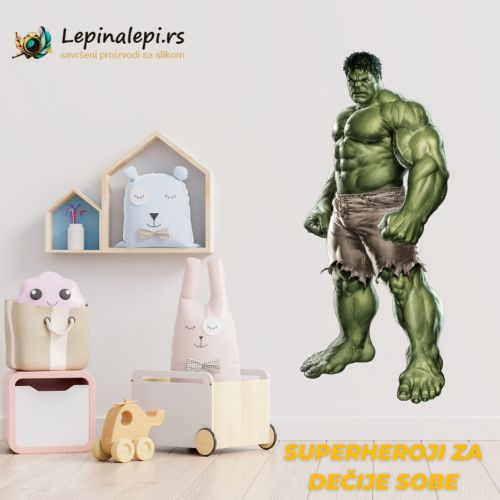 Samolepljive nalepnice - Superheroji- Hulk 