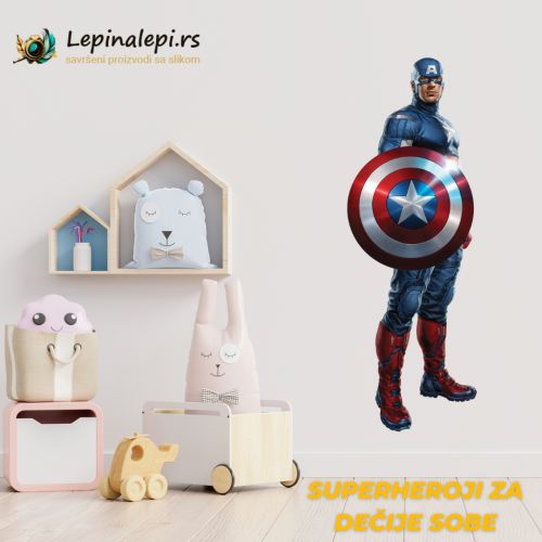 Samolepljive nalepnice - Superheroji-  Kapetan Amerika 