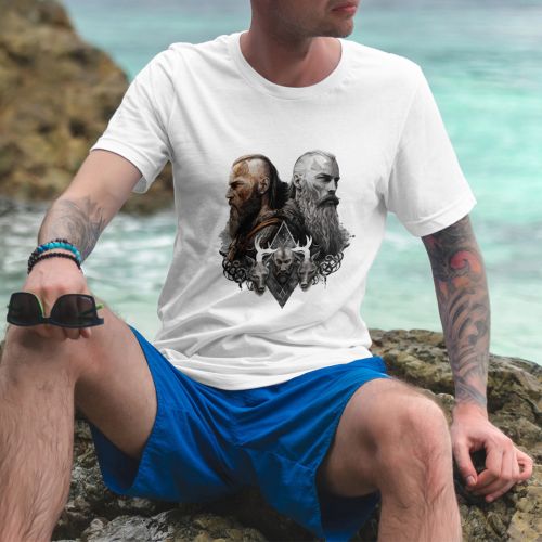 Bela muška majica - Tri ratnika 