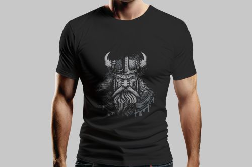 Crna muška majica - Viking 