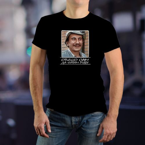 Muška crna majica - Fatam ribe 